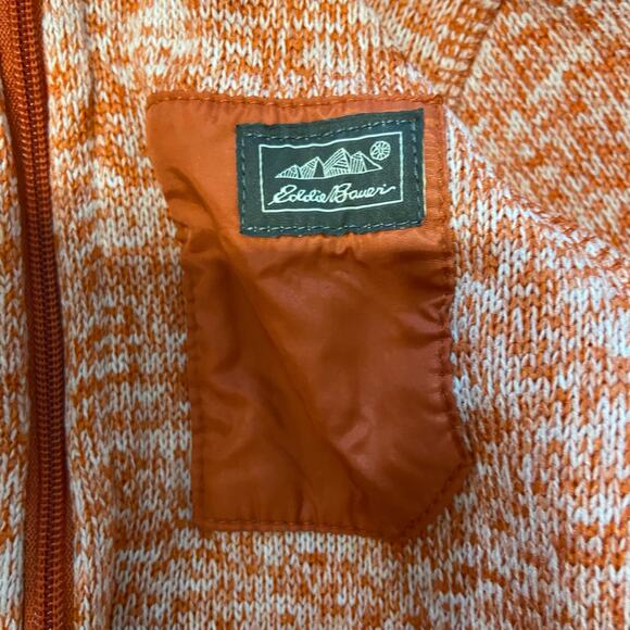 Eddie Bauer Baby Boy Size 6-9 Month Orange Radiator Fleece One Piece Zip Up - Picture 6 of 7
